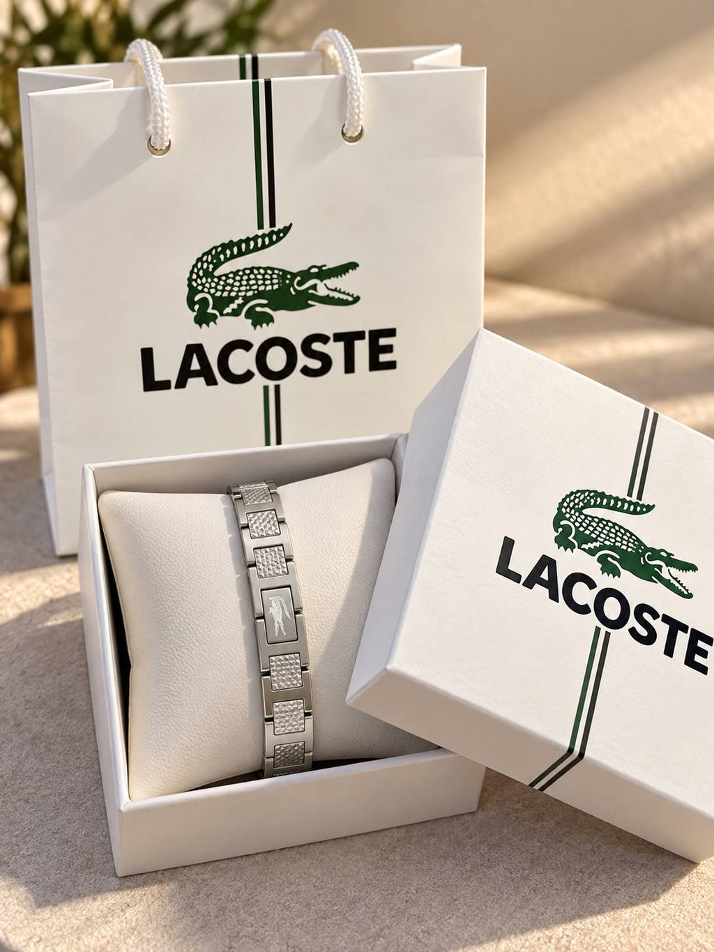 Lactose bracelet with packaging